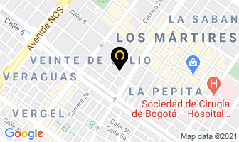 Mapa de Istecma Ltda en Bogotá D.C