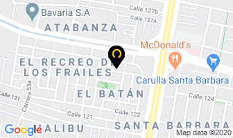 Mapa de I.t.n. E.u. en Bogotá D.C