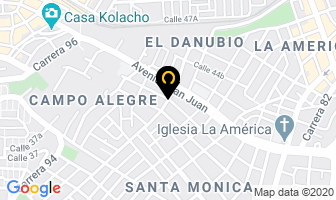 Mapa de J Y P Pizzas en Medellín
