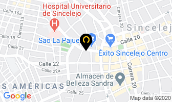 Mapa de Jackeline Voza Molina en Sincelejo