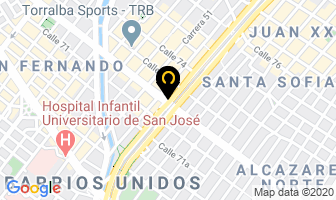 Mapa de Jacuzzis Milenium en Bogotá D.C