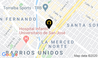 Mapa de Jacuzzis Olday en Bogotá D.C