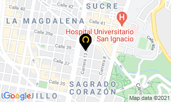 Mapa de Jardines Urbanos.com.co en Bogotá D.C