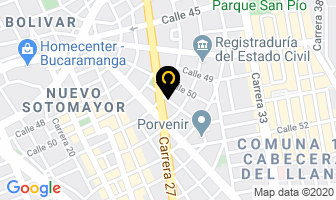 Mapa de Javier Abril Vivas en Bucaramanga
