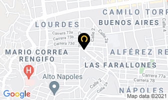 Mapa de J.d Equipos en Cali
