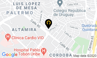Mapa de J.e. Motor en Medellín