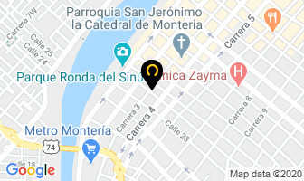 Mapa de Jenny O en Montería
