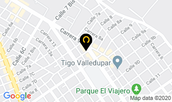 Mapa de Jerusalem Panadería-café en Valledupar