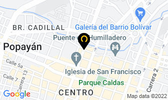 Mapa de Jesús Antonio Guzmán Peña en Popayán