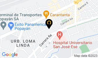 Mapa de Jesús Eduardo Martínez Lozada en Popayán