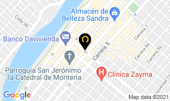 Mapa de Jiménez Isaza Jesús en Montería