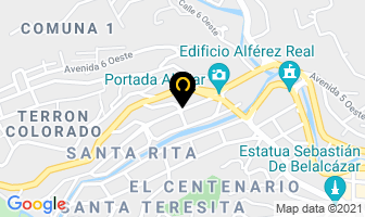 Mapa de Joan Center en Cali