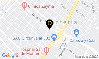 Mapa de John Restrepo A. Y Cía. S.a. en Montería
