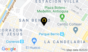 Mapa de Jontex en Medellín