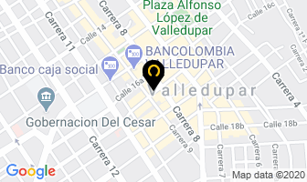 Mapa de Jorge Arabia Valledupar en Valledupar