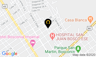 Mapa de Jorlin Hotel en Bosconia