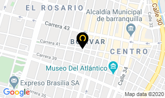 Mapa de Joyeía Myriam en Barranquilla