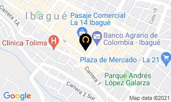 Mapa de Joyería Arias en Ibagué