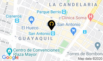 Mapa de Joyeria Simons en Medellín