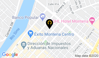 Mapa de Js Vidrios Y Aluminios en Montería