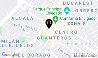 Mapa de Juan Carbón en Medellín