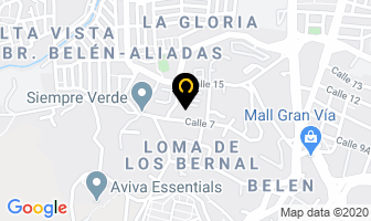 Mapa de Juan Plantas en Medellín