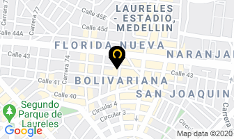 Mapa de Jugos Naty en Medellín