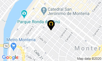 Mapa de Julio Galeano Jesús en Montería
