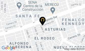 Mapa de Jurado Sierra Elí en Cali