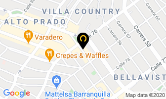 Mapa de Juridicaribe Ltda. en Barranquilla