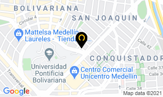 Mapa de Juridicon en Medellín