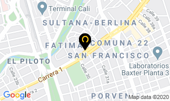 Mapa de Jv Publicidad Sas en Cali
