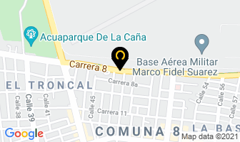 Mapa de K V Metales en Cali
