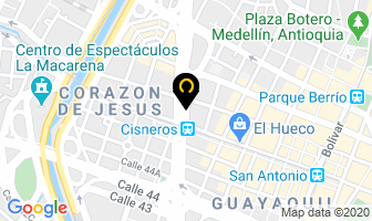 Mapa de Karol W Calcetines en Medellín