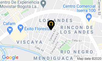 Mapa de Kumon Andes Floresta en Bogotá D.C