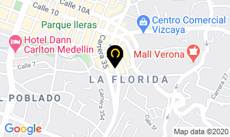 Mapa de La 34 Hostal en Medellín