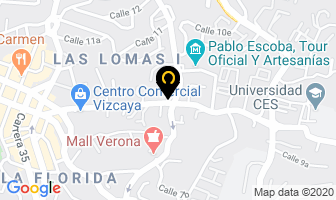 Mapa de La Argentería en Medellín