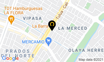 Mapa de La Barrita Española en Cali