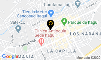 Mapa de La Bodeguita Del Medio Obrero en Itaguí