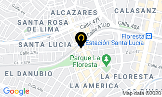 Mapa de La Burbujita en Medellín