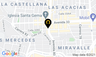 Mapa de La Carbonera en Medellín