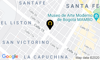 Mapa de La casa de la greca en Bogotá D.C