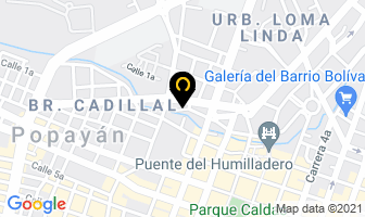 Mapa de La Casa De Los Empaques en Popayán