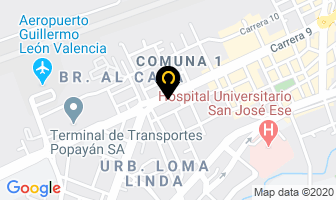 Mapa de La Casa Del Perro en Popayán
