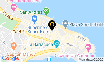 Mapa de La Casa Del Reloj en San Andrés