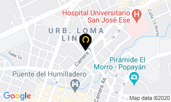 Mapa de La Casona en Popayán