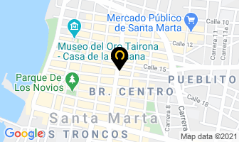 Mapa de La Catedral en Santa Marta
