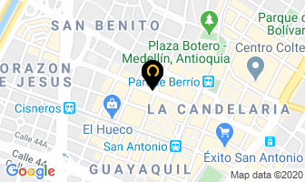 Mapa de La Cinteria en Medellín