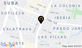 Mapa de La Corraleja Comidas Rápidas en Bogotá D.C