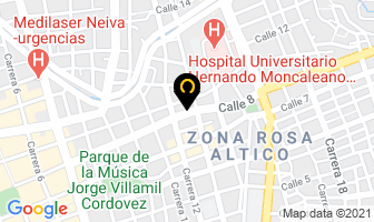 Mapa de La Cortina Moderna en Neiva